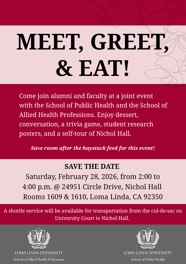 Meet, Greet, & Eat for SAHP & SPH